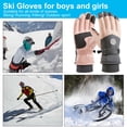 thumbnail image 4 of VONKY Winter Gloves For Men Sensitive Touchscreen Functionality For No-slip black/white-Women, 4 of 6