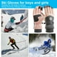 thumbnail image 2 of Monstrate Guantes de ciclismo para hombre Guantes de invierno impermeables con pantalla táctil sensible Guantes de invierno para hombres guantes y mitones gris/blanco-Hombre, 2 of 6