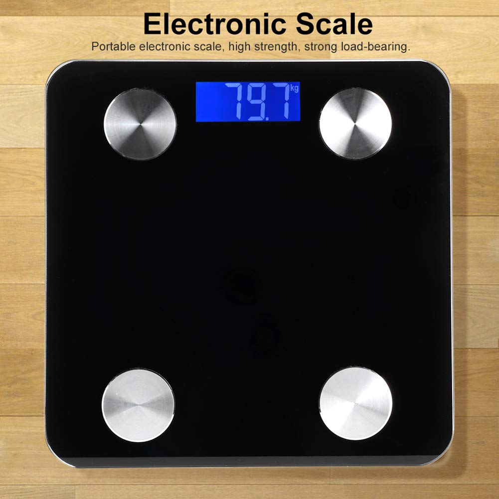 PUCACHI Smart Weight Scale, FSA HSA Compliant, BMI Weighing Bluetooth Body Fat Scale, Body Composition Monitoring Health Analyzer (Black)
