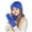 Blue, variant on SUXIAN Children's Winter Scarf Set Hat Scarf and Gloves Warm Beige One Size