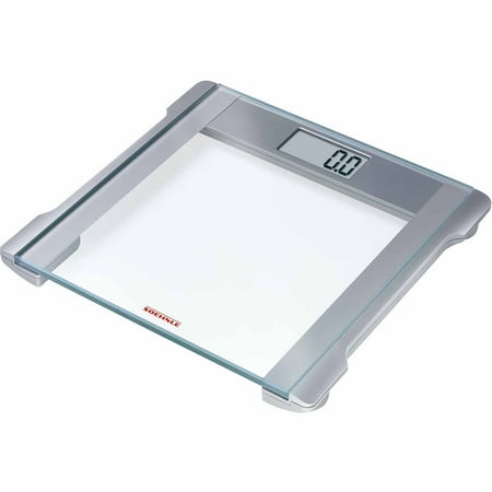 Soehnle MELODY 2.0 Precision Digital Bathroom Scale, 330 lb Capacity, Safety Glass/Silver