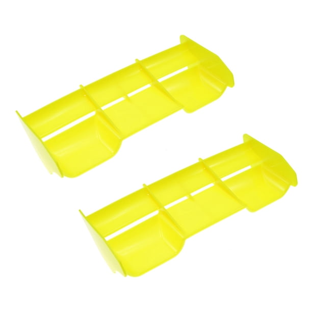2X 1: 8 RC Coche RC Plástico Nylon Ala de Cola para 1/8 Escala Nitro Eléctrico Terreno Remoto de Camiones, Amarillo
