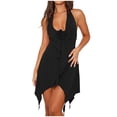thumbnail image 2 of SMihono Robe Bohème d'Été pour Femmes Grande Taille Mode Féminine Décontractée Printemps et Été Camis Sans Manches Robe à Col en V, 2 of 8
