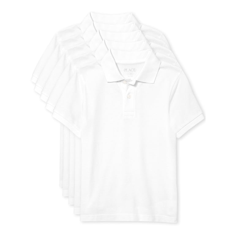 The Children's Place Boys Uniform Polo, 5-Pack photo 1
