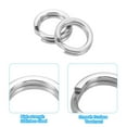 thumbnail image 4 of Unique Bargains , 0.35 x 0.24' Fishing Split Rings Fishing Swivel Stainless Steel Rings with Double Flattened Connectors,100 PACK, 4 of 6