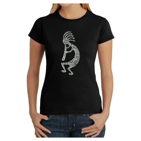 LA Pop Art Women's Word Art T-Shirt - Kokopelli