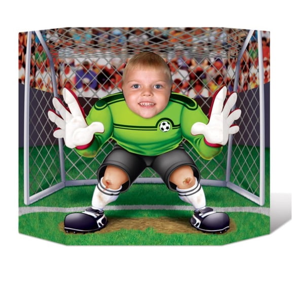 Beistle Soccer Goalie Photo Backdrop - 37" - Multicolor - Pack of 6