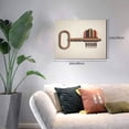 thumbnail image 2 of Gukieu Books Key To Knowledge Print Horizontal Canvas Decorative Painting 12x16 Inch Shrinkage Resistant Frame Hanging Home Wall Art Decor, 2 of 6