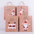 thumbnail image 3 of Bolsas de regalo de Navidad de papel Kraft marrón ecológicas impresas personalizadas al por mayor para fiesta decorativa de Navidad, 3 of 4