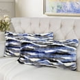 thumbnail image 7 of Home Soft Things Multi Jacquard Faux Fur Throw Pillow Cover 2pcs Set - Blue - 14'' x 26'', 7 of 7