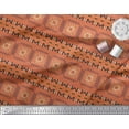 thumbnail image 2 of Soimoi Rayon Crepe Fabric Geometric African Print Fabric by the Yard 46 Inch Wide, 2 of 3