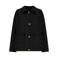 thumbnail image 7 of cocolona Womens Casual Long Sleeve Lapel Jacket Coat Button Down Cropped Shackets with Pockets S-2XL, 7 of 7