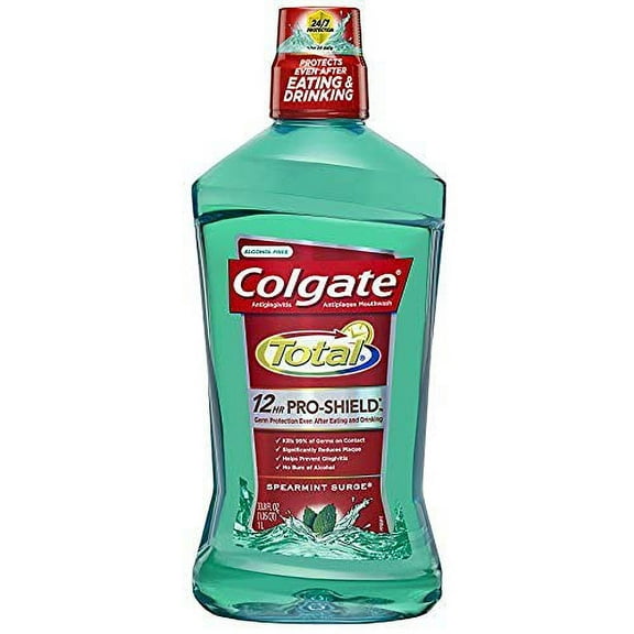 Colgate Total Advanced Pro-Shield Mouthwash, Spearmint Surge - 33.8 Oz