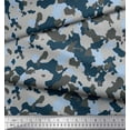 thumbnail image 2 of Soimoi polyester Crepe Fabric Two Tone With Grey Camouflage Decor Fabric Printed Yard 52 Inch Wide, 2 of 3