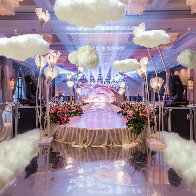 Travelwant Artificial Cloud Props Imitation Cotton 3D Cloud Room DIY Cotton  Cloud Decorative Hanging Ornament Decoration Art Stage Wedding Party for  Stage Show Party Decor 