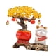 thumbnail image 4 of Figura de gato y de la , colección de decoración para el hogar, decoración de mesa resistente, escultura decorativa para sala de estar y Olla roja, 4 of 8