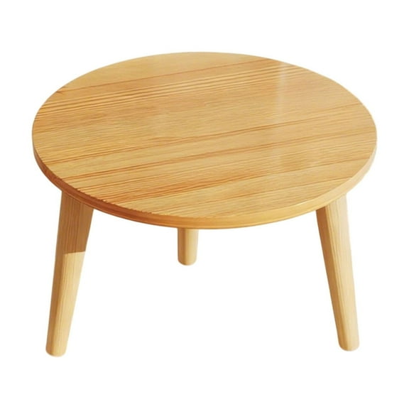 Puntoco 1PCS Small Round Coffee Table Side Table Bedside Table Simple Modern Tea Table for Balcony Living Room Bedroom and Home -11.81x11.81x11.81in