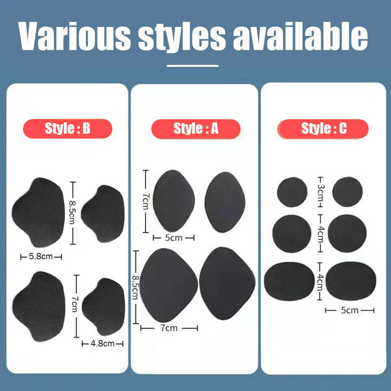 16 Pairs Shoe Hole Repair Heel Hole Prevention Repair Sneaker Hole Patch  Insert Adhesive Shoe Inserts for Sneaker, Leather Shoes, High Heels (4