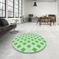 thumbnail image 3 of Ahgly Company Indoor Rectangle Patterned Mint Green Area Rugs, 7' x 10', 3 of 6