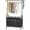 Black, variant on PETGLE Laundry Hamper with Hanging Rack, Laundry Sorter 4 Sections, 4 Basket Butler with Lockable Wheels and Removable Bag, Rolling Laundry Cart for Bedroom, Beige