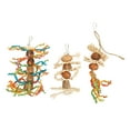 thumbnail image 3 of Juguetes Para Masticar Pájaros, Nueces Para Aliviar La Ansiedad, Cuerda De Cáñamo, Cáscara De Maíz, 3 Piezas, Juguetes Para Masticar Colgantes Para Loros, 3 of 7