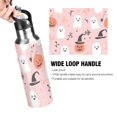 thumbnail image 4 of Yayeee 33oz Insulated Water Bottle Double Wall Stainless Steel with Flip Straw Lid, Pink Halloween Ghosts, 4 of 7