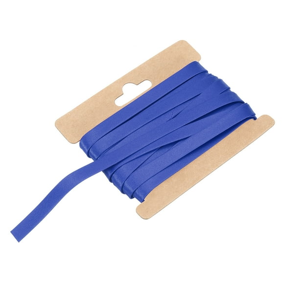 Uxcell Double Fold Bias Tape 1/3 Inch x 6 Yards Satin Pre-fold Tape Sapphire Blue