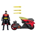thumbnail image 5 of DC Premier 6.5 Inch Batlink Robin Figure & Motorcycle Vehicle with Projectile Launch, 5 of 6