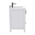 thumbnail image 6 of Ayna Decors Rooh 30 in White Bathroom Vanity Set with White Quartz Countertop | Ceramic Sink | 2 Soft Closing Doors | 1 Full Extention Soft Close Drawer | Black Hardware, 6 of 10
