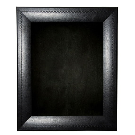 Rayne Mirrors American Made Rayne Stitched Black Leather Blackboard/Chalkboard