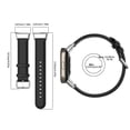 thumbnail image 3 of Bracelet en Cuir à Extrémité Ronde Respirant de Remplacement pour Smartwatch 3 Lite Series, 3 of 4