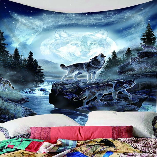 Tapicería De Animales Para Pared Perfecto Para Dormitorio, Salón, Telón De Fondo De TV, Accesorios Para fotografía 6 Soledad Tapiz de pared animal