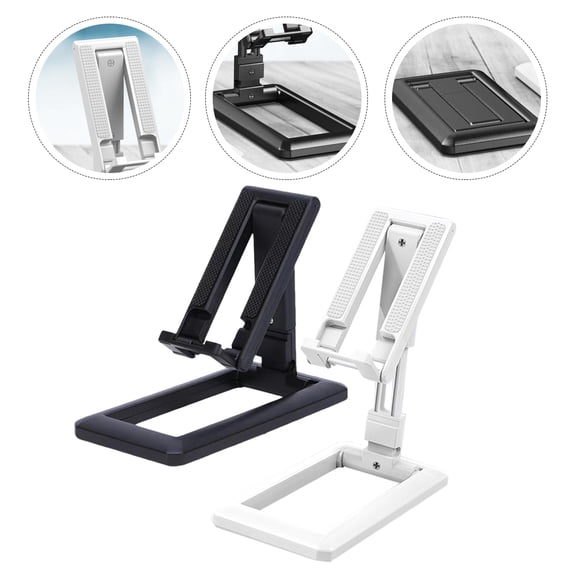 WHAMVOX 2-Pack Adjustable Phone Holder Desktop Stand Retractable Mount for Office, Travel, and Home Use