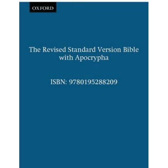Pre-Owned The Revised Standard Version Bible with Apocrypha (Paperback) 0195288203 9780195288209