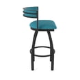 thumbnail image 4 of 861 Artemis 36" Swivel Bar Stool with Black Wrinkle Finish and Graph Tidal Seat and Back, 4 of 5