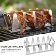 thumbnail image 2 of MesaSe Stainless Steel Kabob Skewer Rack  BBQ Multi Grill Rack Chicken Wing Leg Rack Holder for Grill, 2 of 10