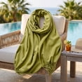 thumbnail image 5 of Women's Lightweight Sun Scarf Shawl, Versatile Summer Beach Cover Up and Travel Wrap, Breathable Soft Fabric, 5 of 5