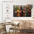 thumbnail image 5 of Elephant Stock Choice Of Spices Wall Art - Horizontal Multi Panel Canvas - Dining Room Wall Decor - Food And Drink Multi Panel - Gray And Orange Decor - 33" x 20", 5 of 8