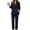 #0167-Black, variant on Two Piece Blazer Suit for Women Wrap Tie Waist Straight Leg Pants High Waist Business Casual Office Work Set
