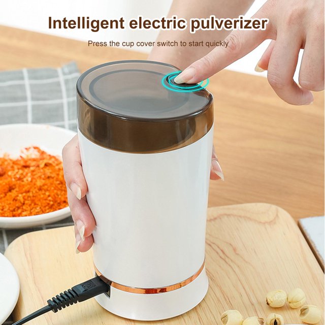 Molinillo De Café Molinillo de granos de café - Molino de rebabas eléctrico para granos de nueces, especias y hierbas (Reino Unido) Wdftyju Libre de BPA