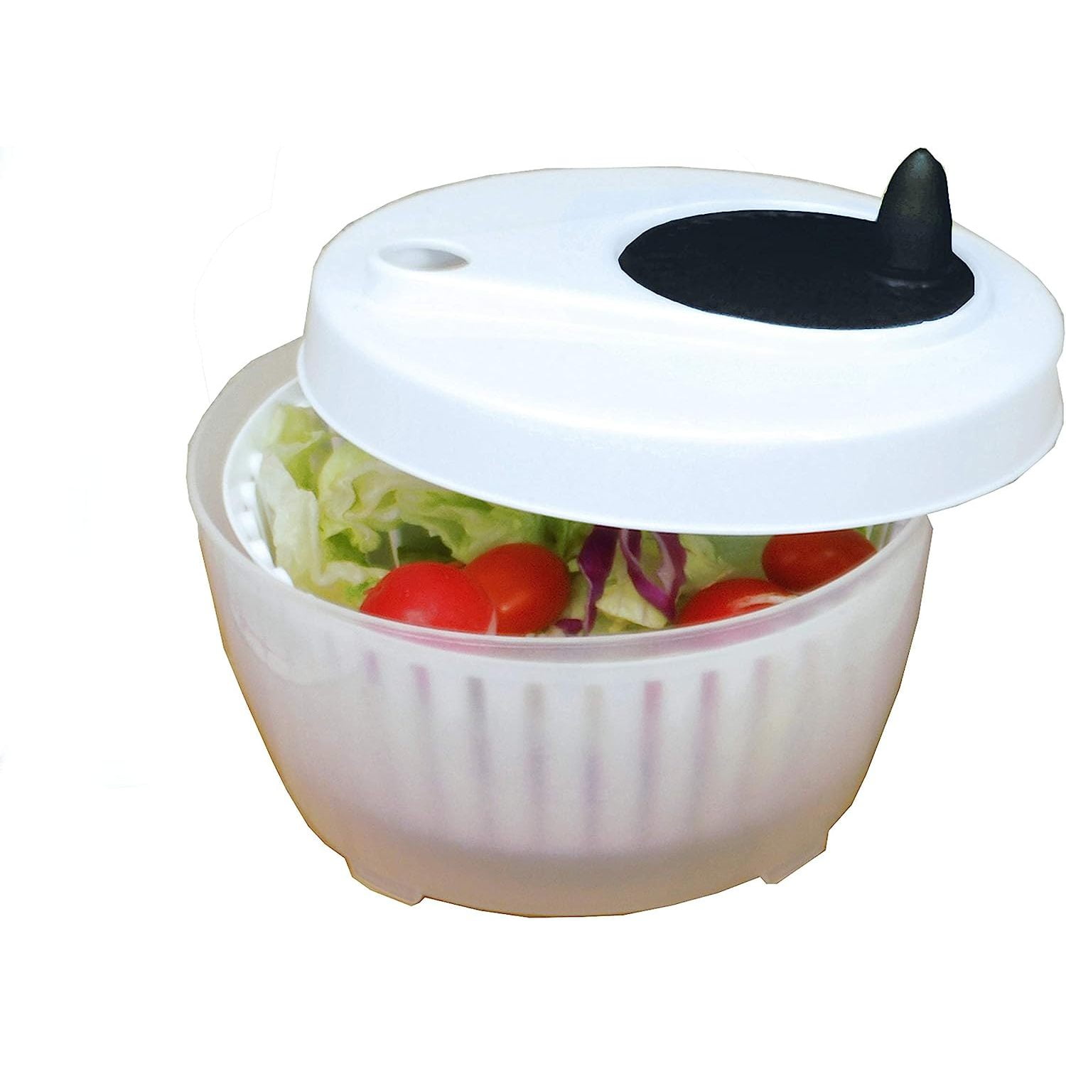 ZQRPCA Functional, Fruits, Vegetables Mini Salad Spinner, 1.4 Qt, White