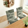 thumbnail image 3 of Grey Distress Flowers Dining Chair Covers Vintage Boho Stretch Chair Covers for Dining Room Set of 4,Abstrat Geometric Dining Chair Slipcover Washable Removable for Kitchen,Hotel,Restaurant, 3 of 5
