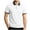 #White, variant on Fanshiluo Men's Collared Short Sleeve Polo Shirt, Casual Contrast Striped Collared Top,Size:L,Big and Tall Men