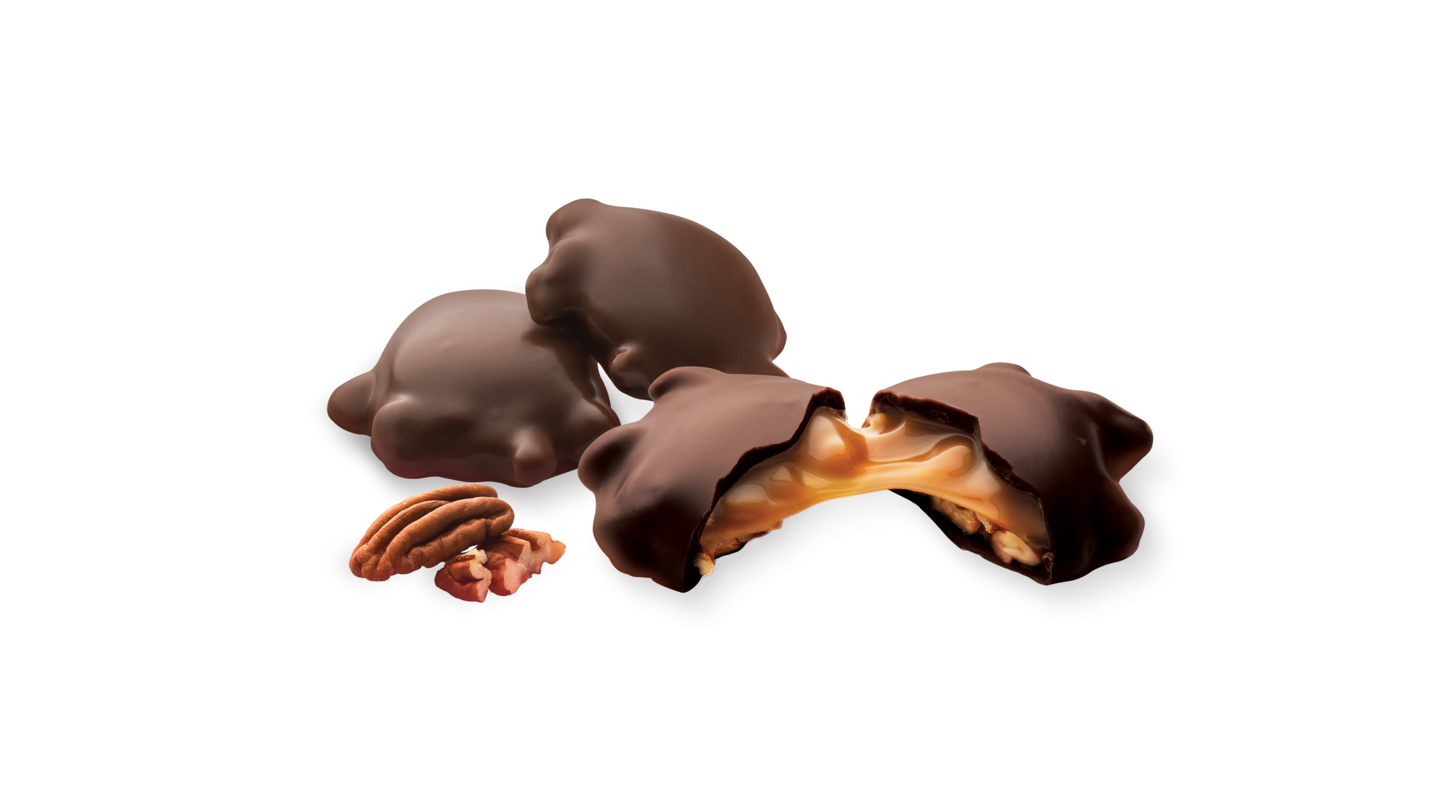 Demet's Turtles Dark Chocolate Caramel Pecan Clusters, 3 Piece Bar, 1.76oz