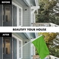 thumbnail image 3 of G128 Combo Pack: 5 Ft Tangle Free Aluminum Spinning Flagpole (White) & Solid Lime Green Color Flag 2.5x4 Ft, LiteWeave Pro Series Printed 150D Polyester | Pole with Flag Included, 3 of 9