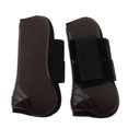 thumbnail image 1 of 2 piezas botas de caballo patas denteras equitación equipo de protección ecuestre marrón Sunnimix Bota de tendón de caballo, 1 of 7