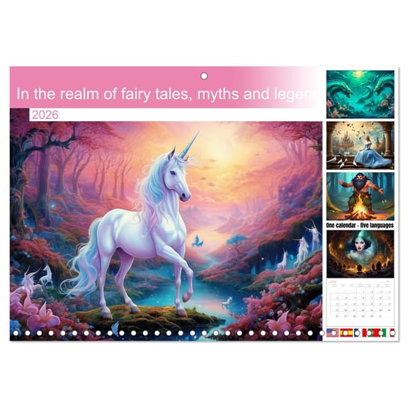 In the realm of fairy tales, myths and legends (Monthly Wall Calendar 2026 11.7 x 16.5 (open)), CALVENDO 14 Month Calendar