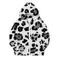 thumbnail image 5 of Dzrciro Boys Girls Hoodie Sweatshirts, Leopard Print Long Sleeve Full Zip Up Kids Jacket with Pockets, Casual Outdoor Hoodies Coat, 4-12 Years, 5 of 8