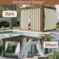 thumbnail image 2 of Cortinas de exterior RYB HOME 132 x 274 cm a prueba de viento e impermeables, 2 of 8