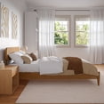 thumbnail image 6 of AFI Florence Twin-XL Solid Wood Low Profile Platform Bed, Light Toffee, 6 of 14